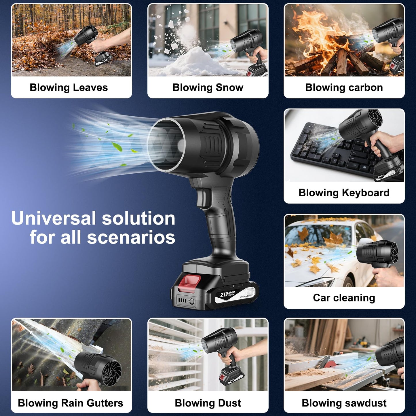 Soufleur turbine double batterie 48v