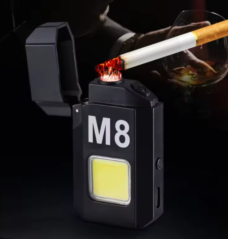 briquet electrique + torche rechargable etanche