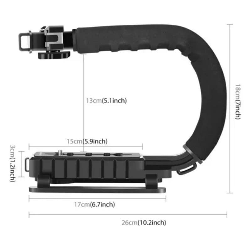 Kit de stabilisation en forme de U pour la réalisation de vidéos en extérieur avec caméra vidéo portable