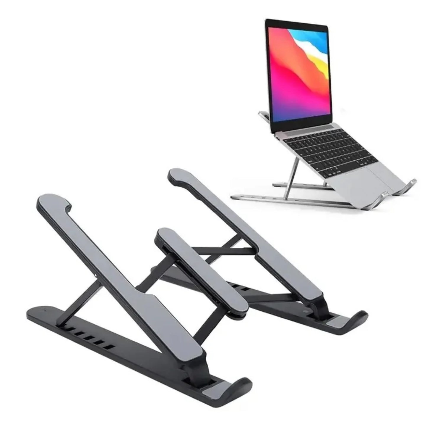 support pc portable de bureau en plastic dur