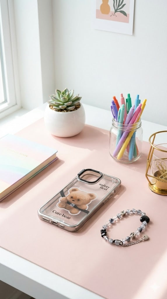 Cute Bear - Coque en Silicone - iPhone