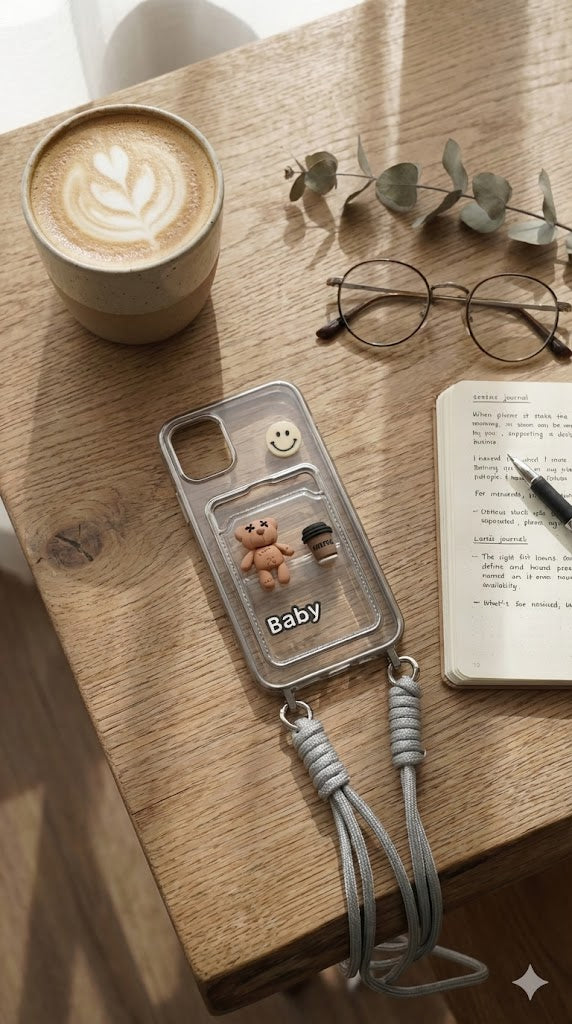 Baby & Bear Case - Coque en Silicone - iPhone