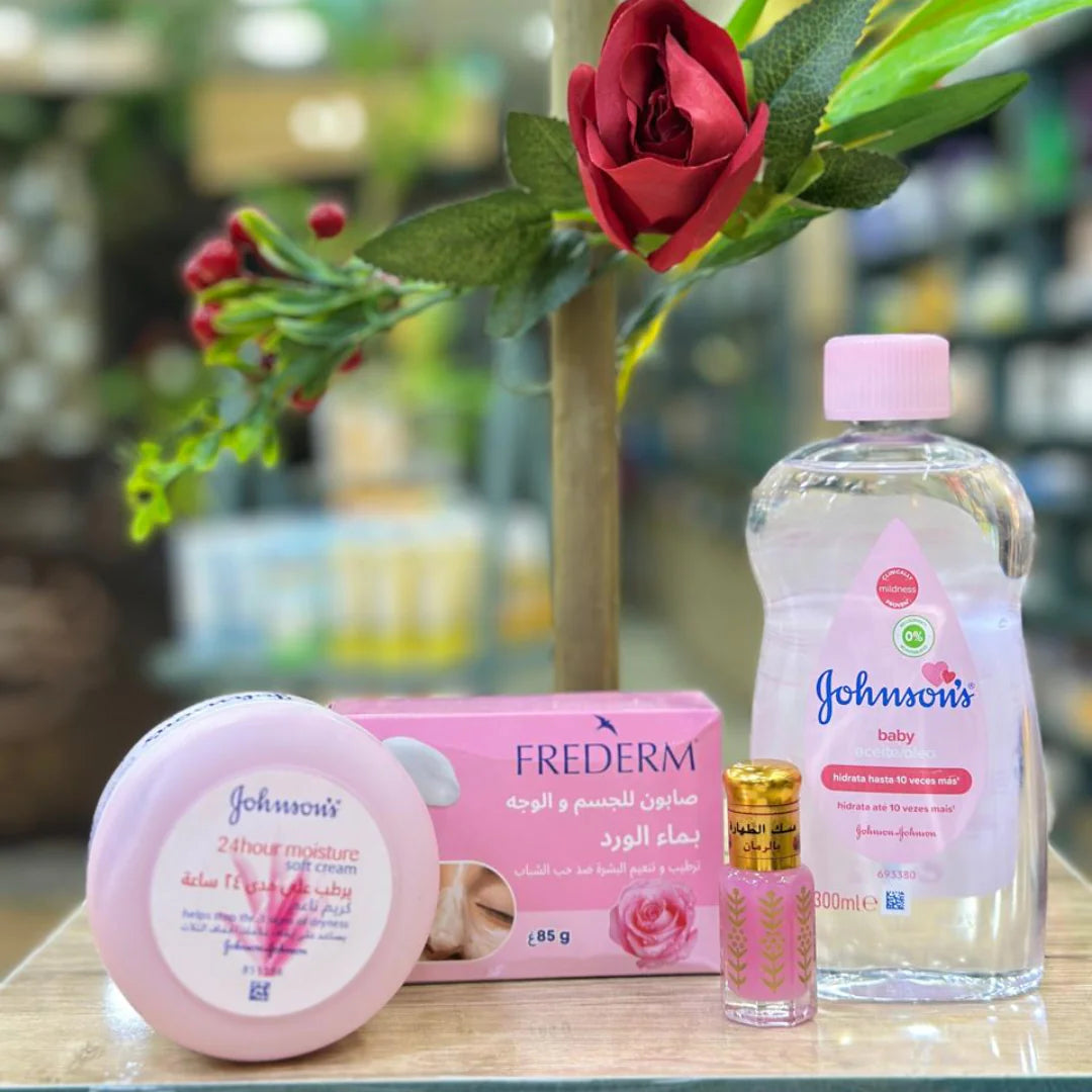 Rose & Baby Care Set (Johnson's Baby & Frederm)