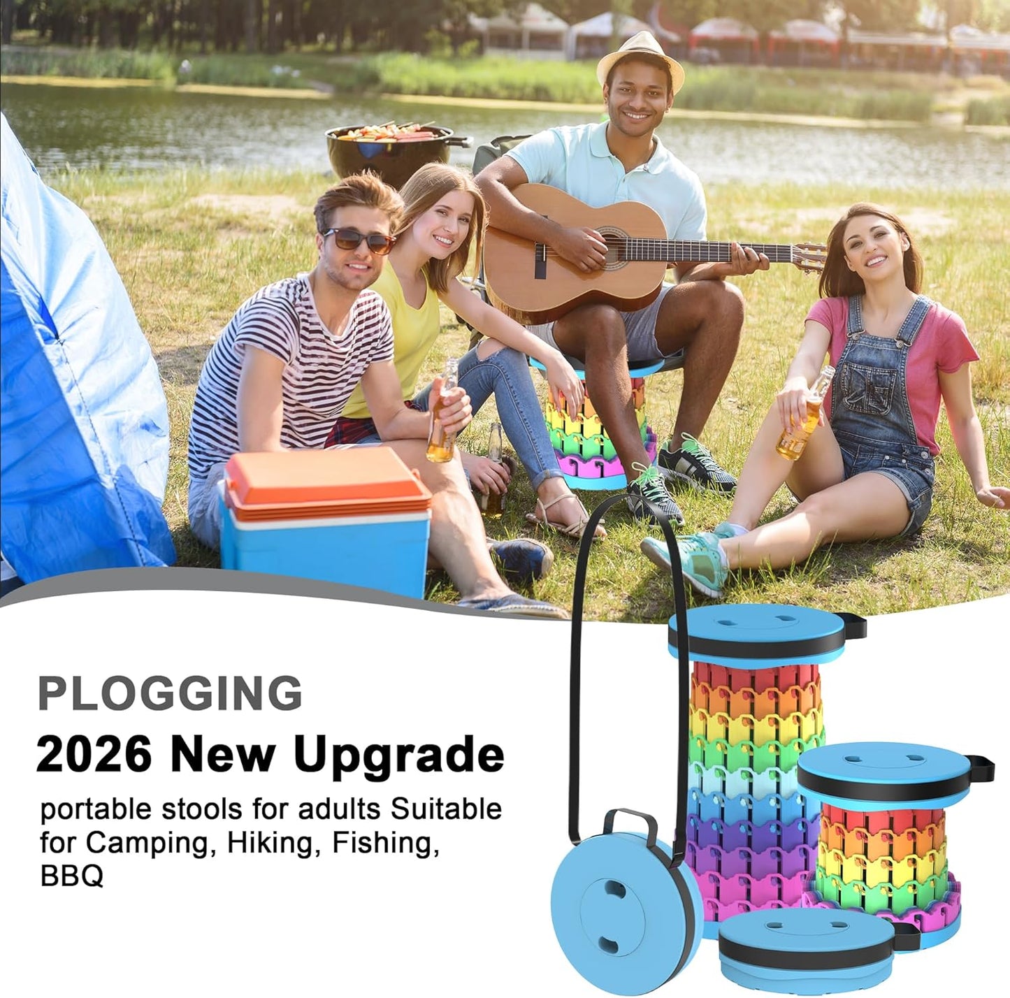 Tabouret pliant portable