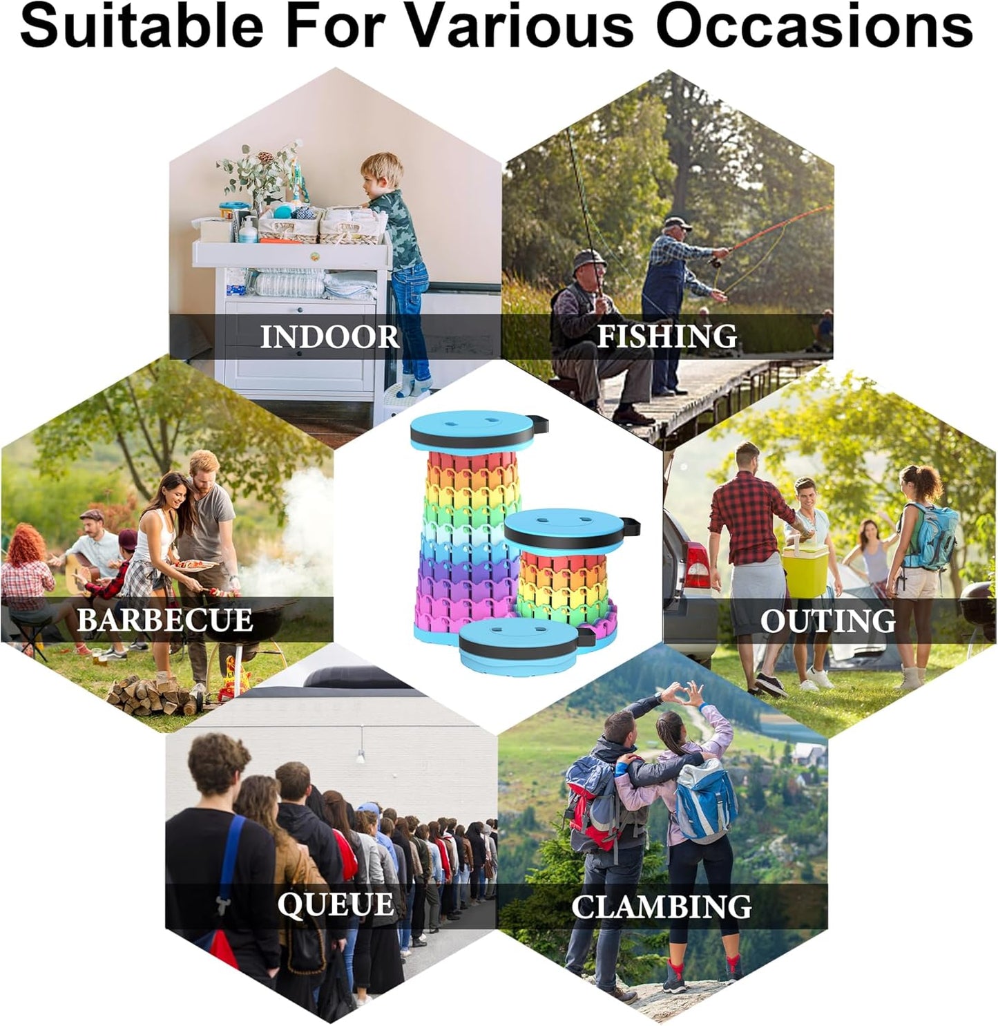 Tabouret pliant portable