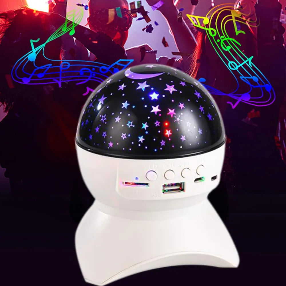 Baffle Haut Parleur Bluetooth Starry Avec Projecteur Ciel