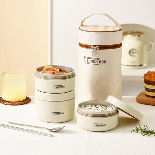 3 Boîtes à lunch avec sac isotherme