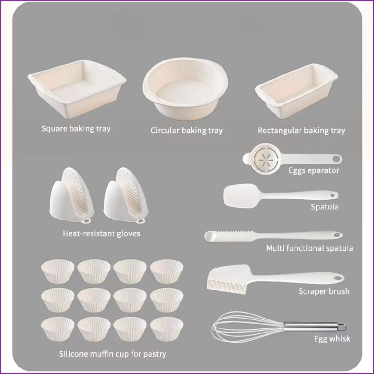 Kit Complet de Pâtisserie Professionnel  22 Pièces