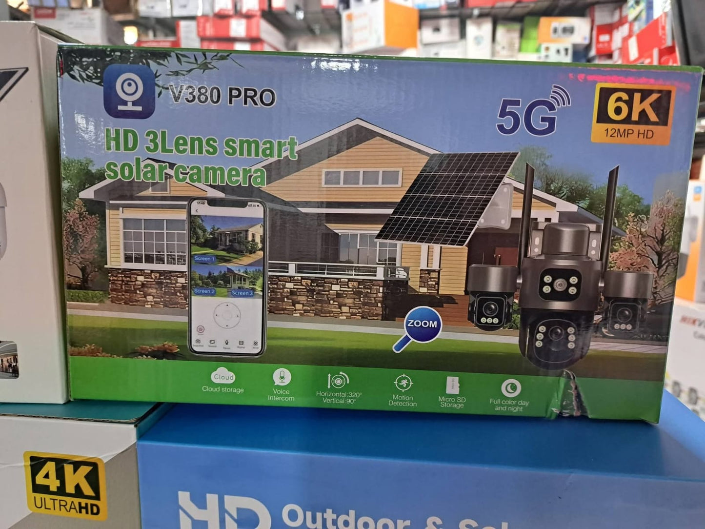 CAMERA TRIPLE LENS MOBEIL 5G-Solaire  9MP