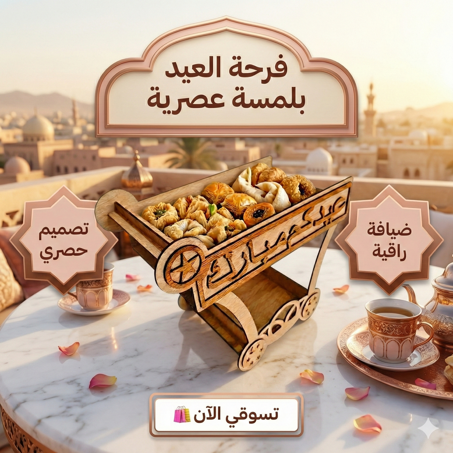 wagon à 2 plateaux aid mubarek