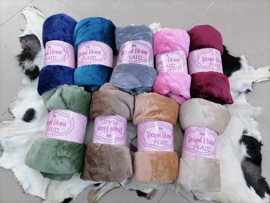 PLAID VELOUR UNI 2 PLACES 190x240