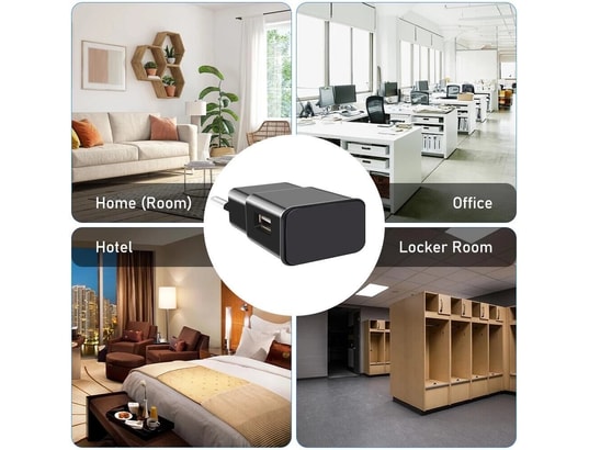 Mini caméras de surveillance 1080P, prise murale avec chargeur wifi, USB sans fil, enregistreur vidéo portable