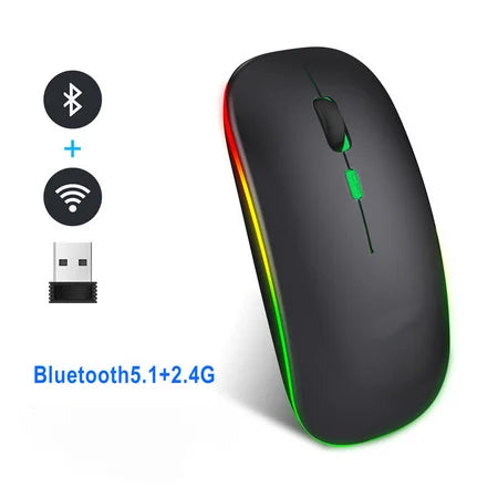 Souris sans fil avec Bluetooth rechargeable