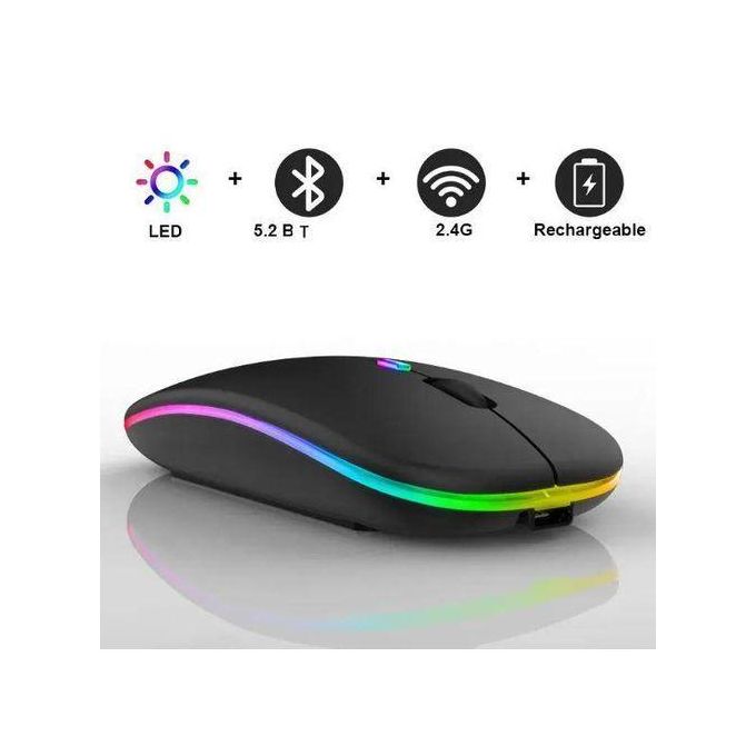 Souris sans fil avec Bluetooth rechargeable