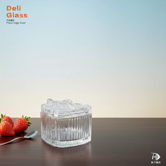 pack de 6 Boîte de rangement en verre