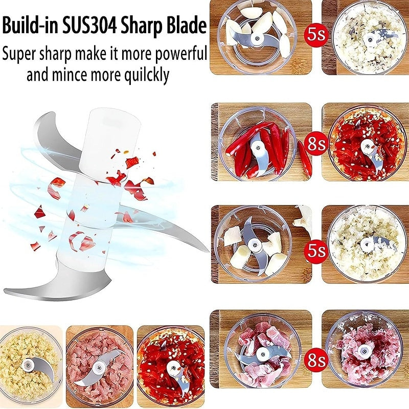 Mini Hachoir Mixeur Rechargeable Avec Câble USB 250 ML