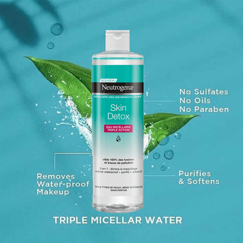 Gamme neutrogena hydro boost et skinin detox