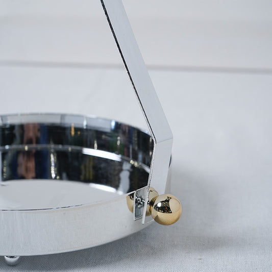 Plateau Rond Avec Support En Métal 20 CM