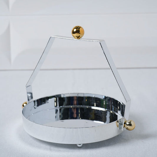 Plateau Rond Avec Support En Métal 20 CM