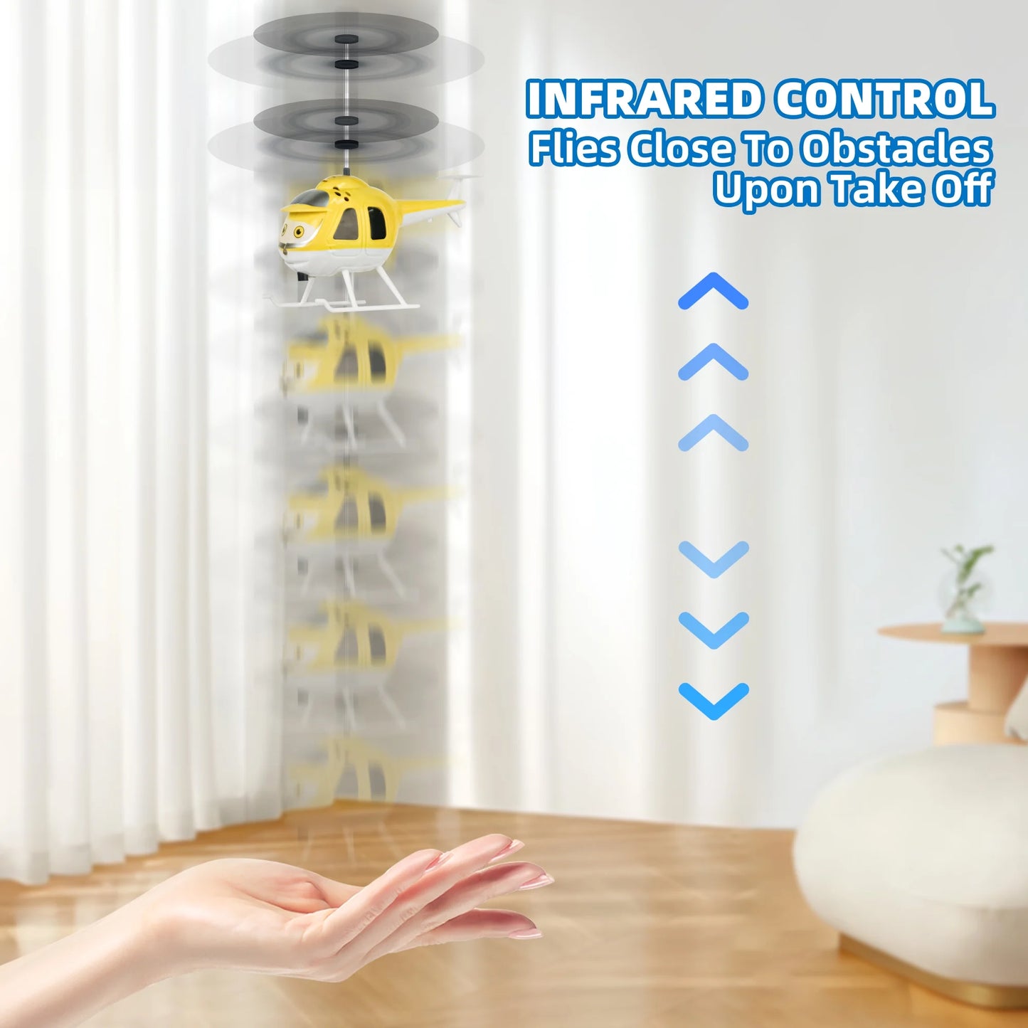Flying RC Helicopter Toy Hand-Controlled Mini Drone