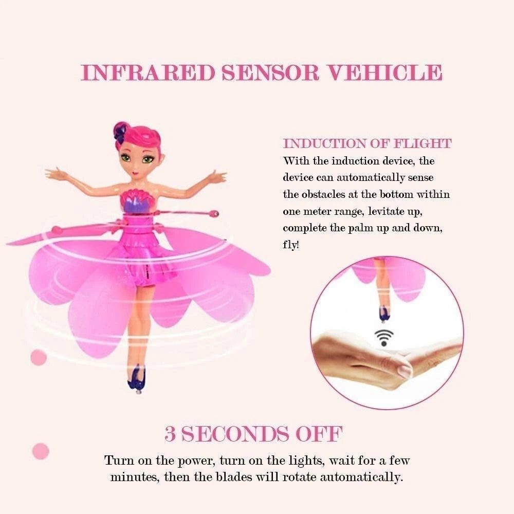 Flying Fairy Princess Dolls Magic Infrared Induction