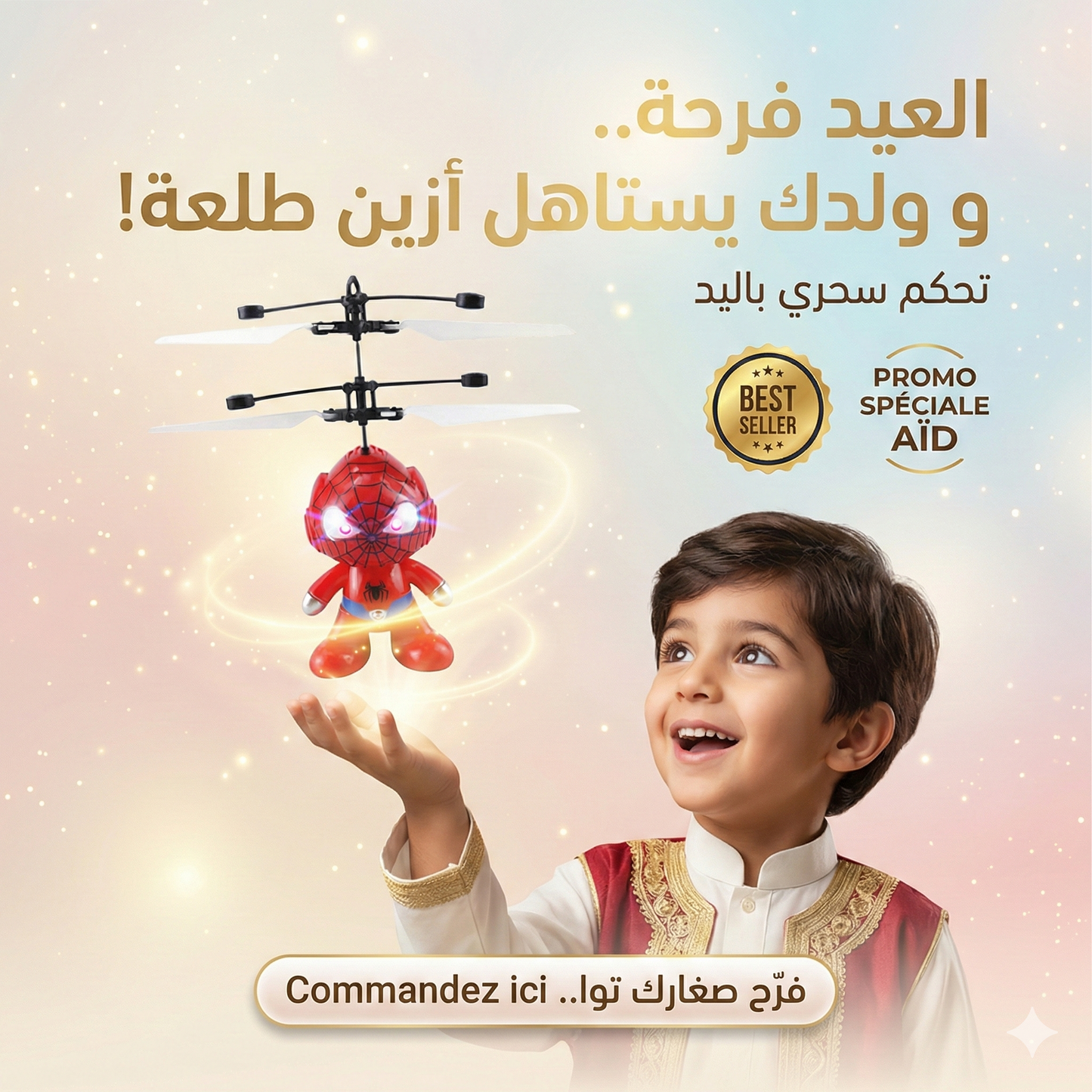 Mini hélicoptère RC Rechargeable à Induction infrarouge