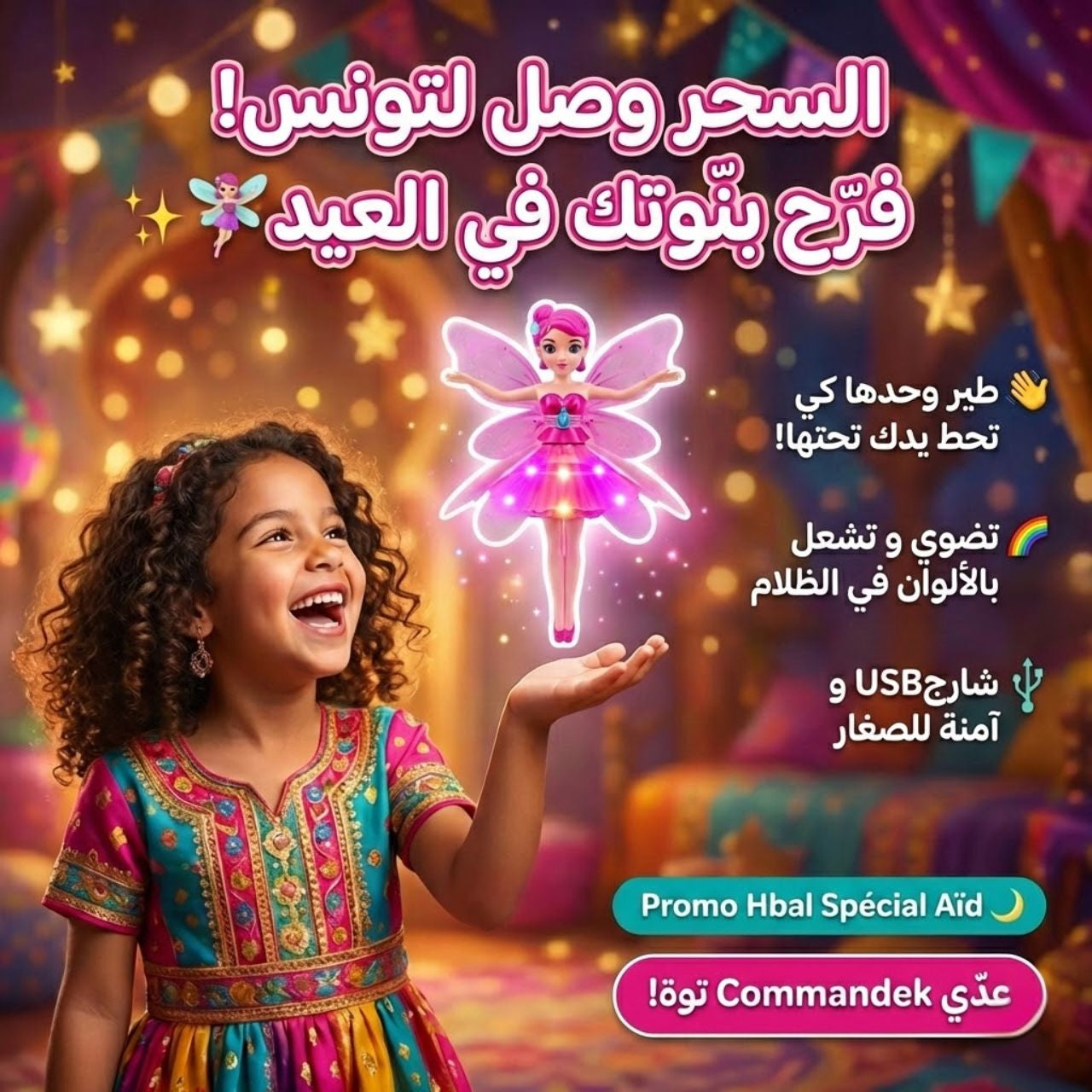 Flying Fairy Princess Dolls Magic Infrared Induction