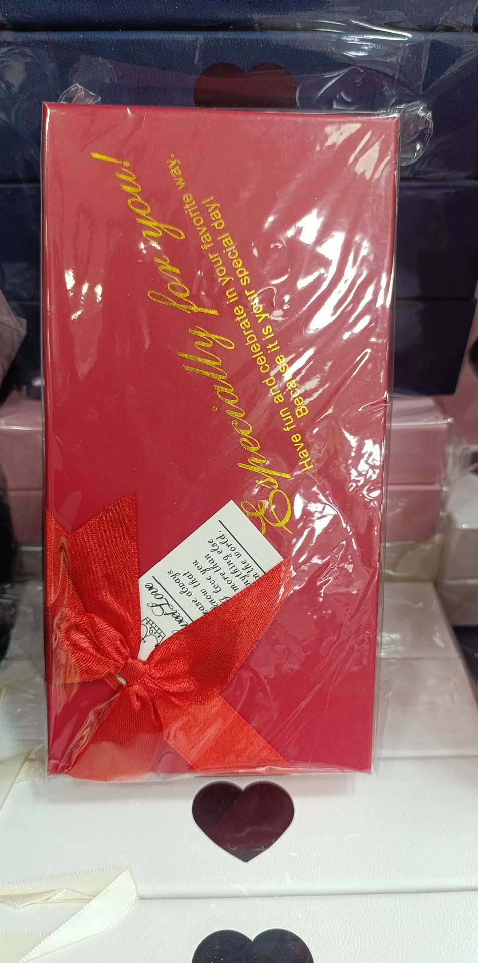 Boîte cadeau avec  fleurs