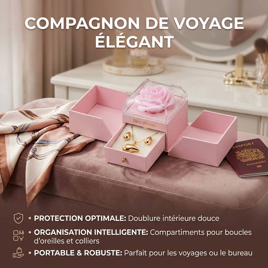 Porte bijoux avec fleur