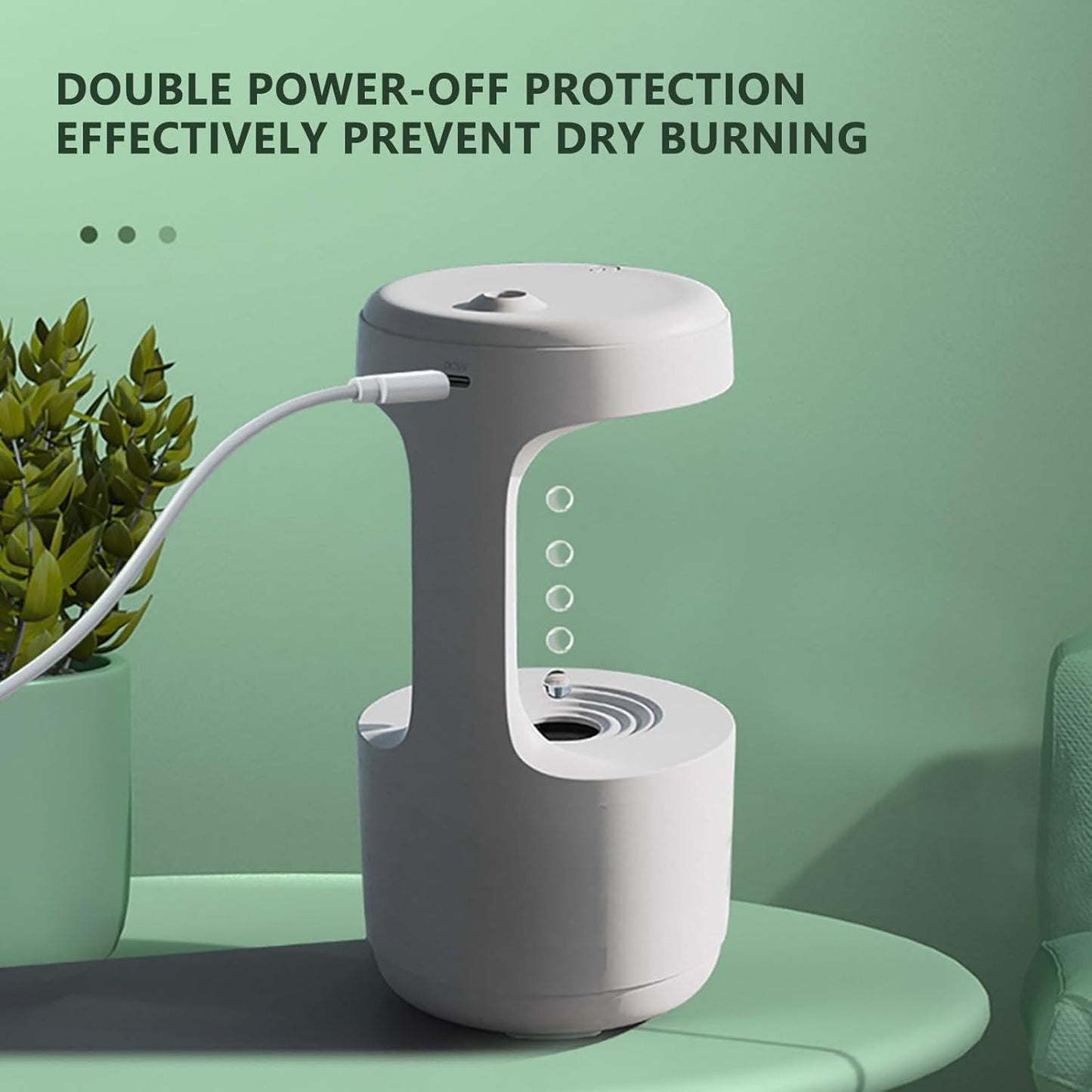 Diffuseur Humidificateur Anti Gravité avec Ecran