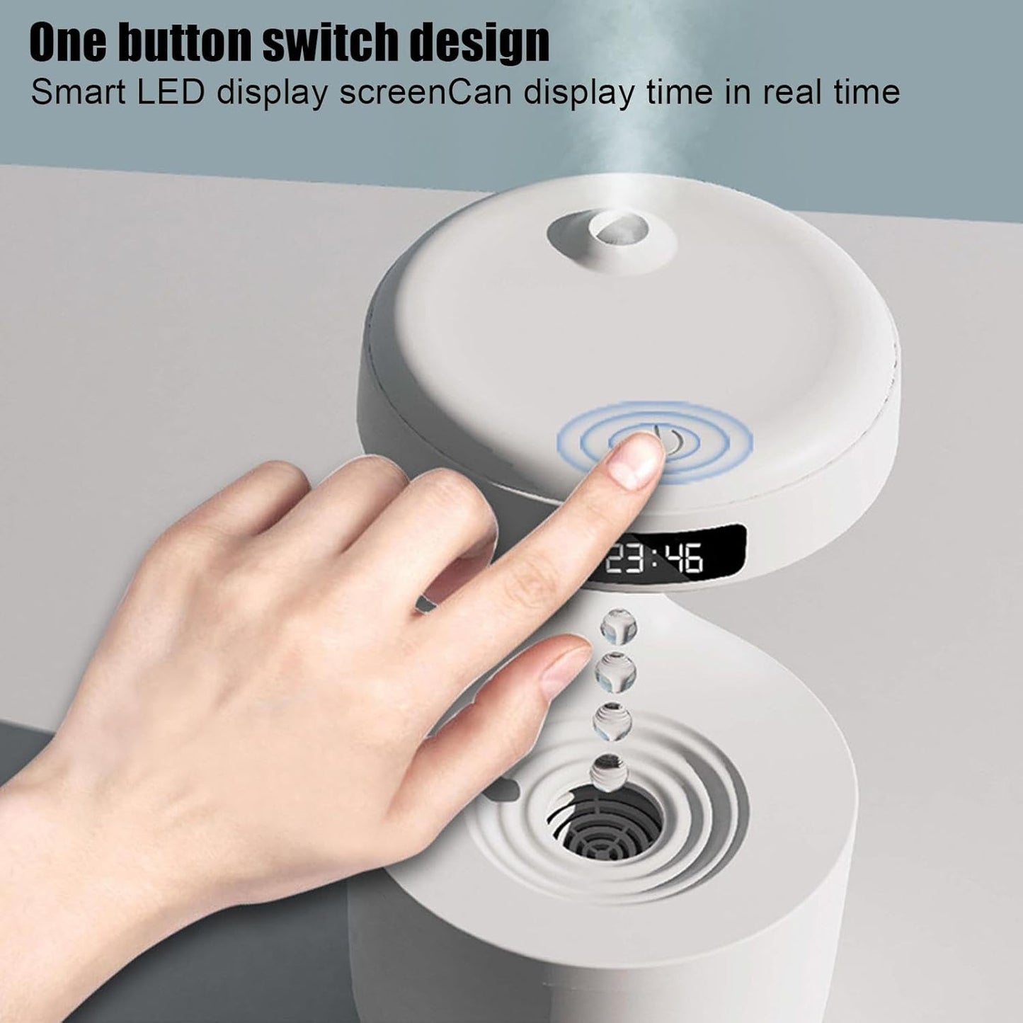 Diffuseur Humidificateur Anti Gravité avec Ecran