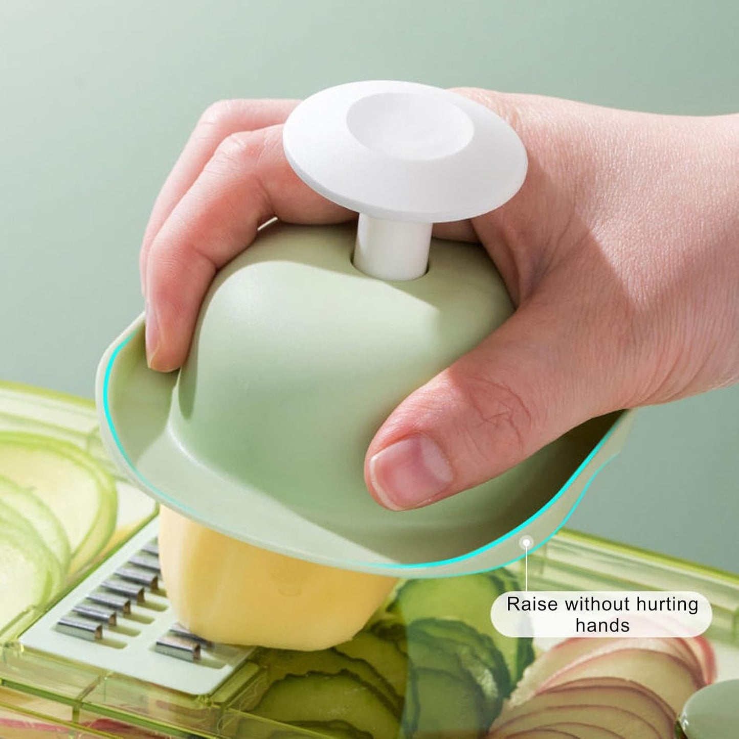 coupe-légumes avec récipient de 1,5 l 8-23-8