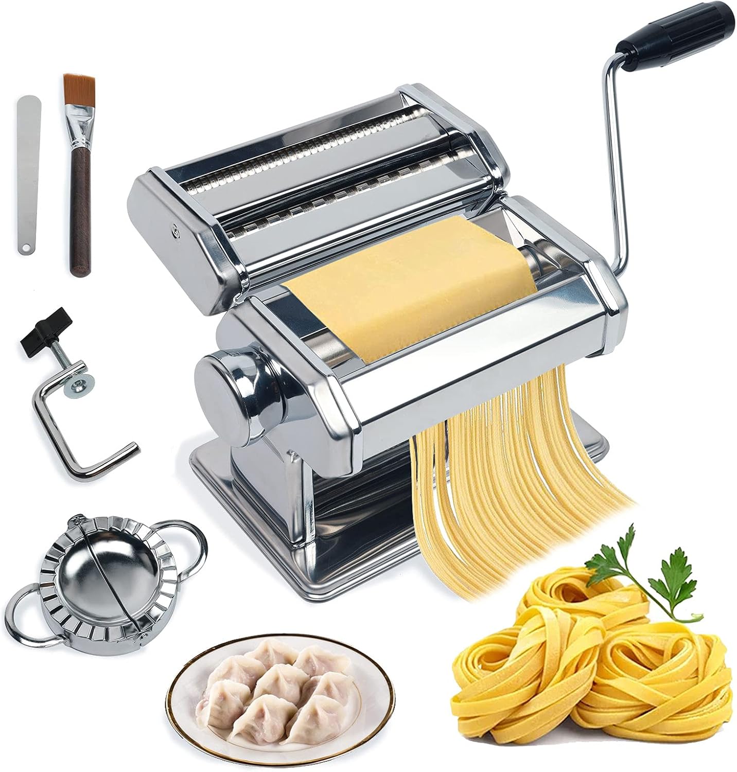 Machine à pâtes manuelle en acier inoxydable 8-23-14
