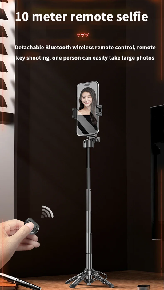 Mini Telescopic Selfie Stand 3 in 1