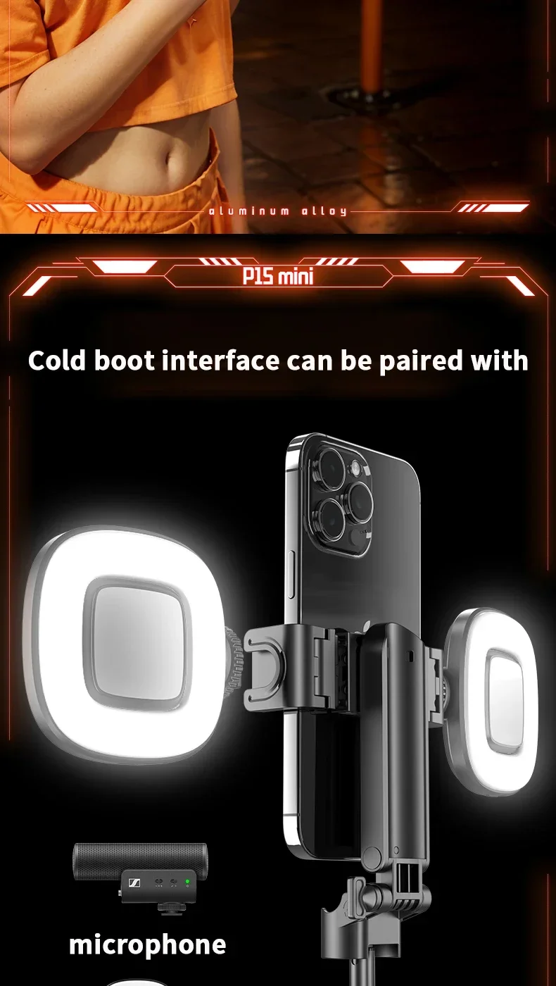 Mini Telescopic Selfie Stand 3 in 1