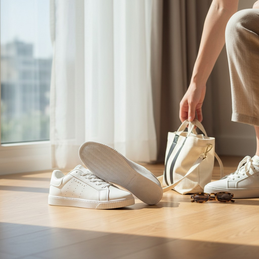 Baskets Blanches Mixtes "Campus" – Design Minimaliste & Confort Durable