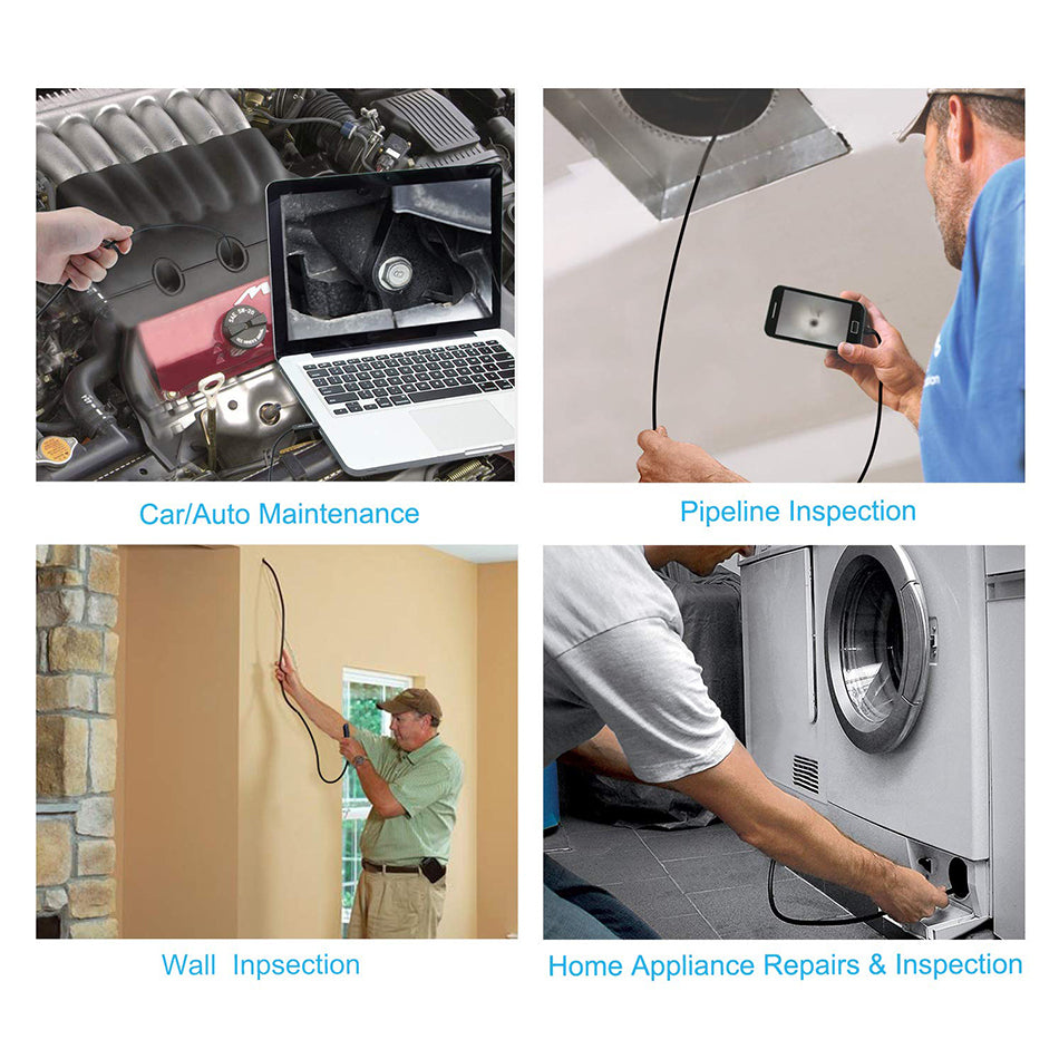 Caméra Endoscopique Android 3 en 1 de 7mm pour Inspection – Longueur 1 m câble Regide