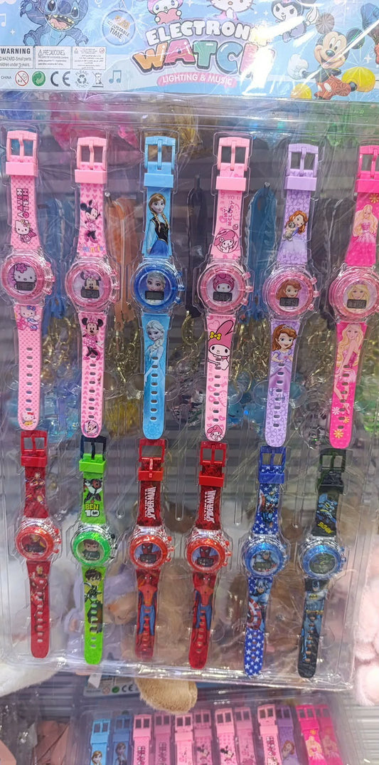 Electronic watch for kids 12 pieces