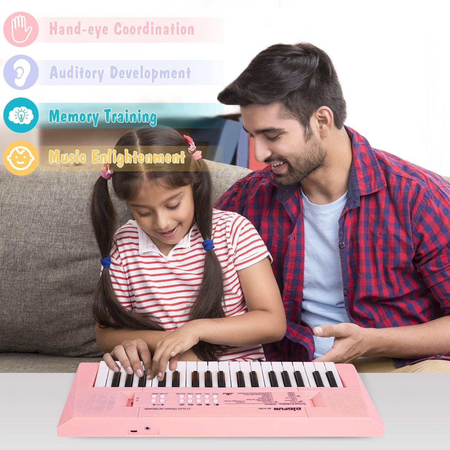 Clavier de piano pour enfants 37 touches