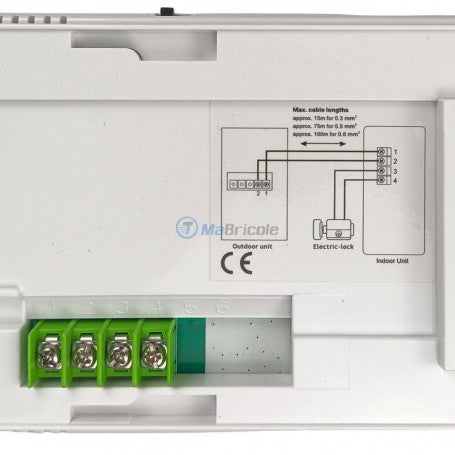 Interphone audio 2 fils avec Unité extérieure et bouton d’appel