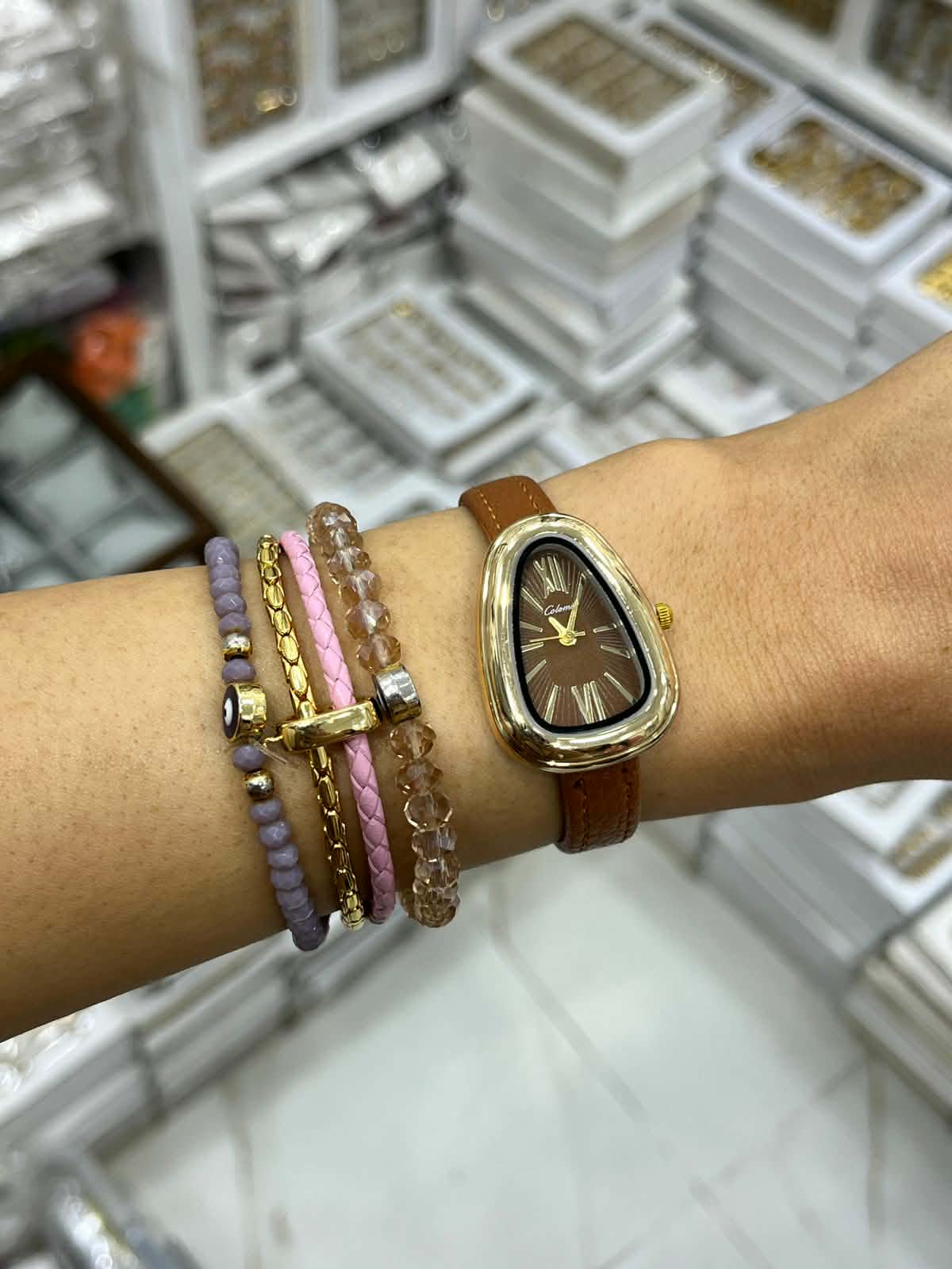 Montre femme caramelle avec coffret