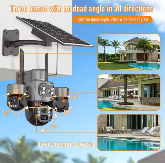 CAMERA TRIPLE LENS MOBEIL 4G-Solaire 9MP