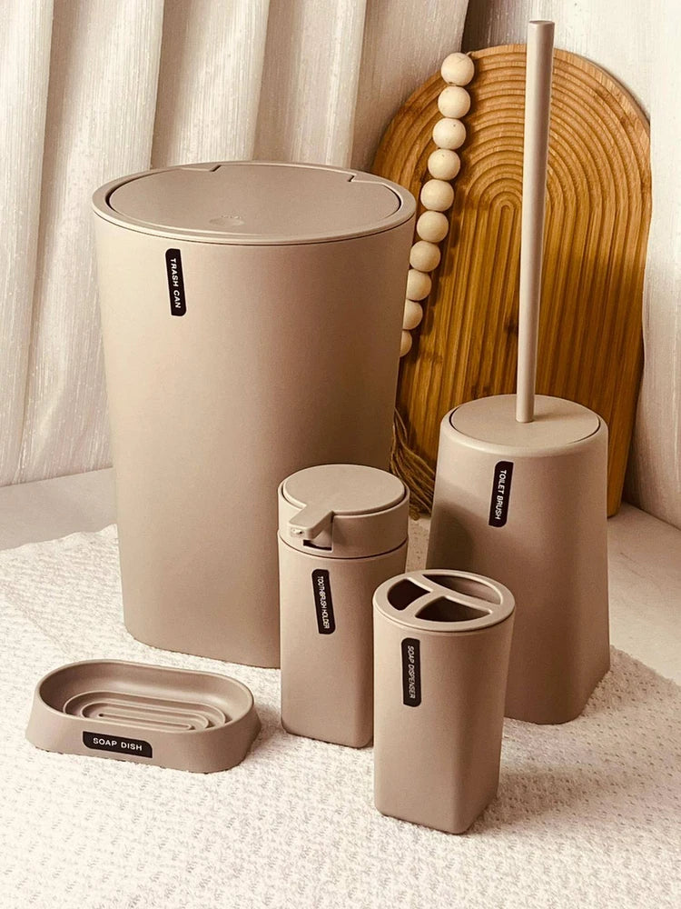 Ensemble accessoires salle de bain 6 pcs 8-40-1