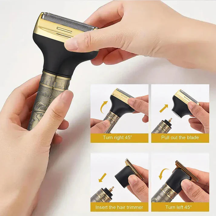 DALING DL-9267 3-In-1 Rechargeable Hair Clipper