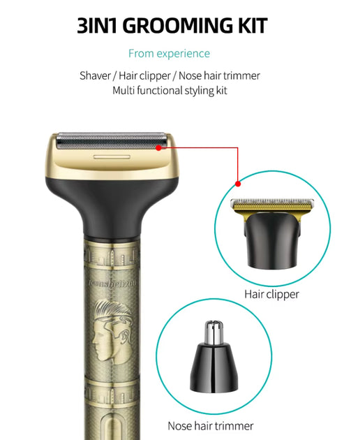 DALING DL-9267 3-In-1 Rechargeable Hair Clipper