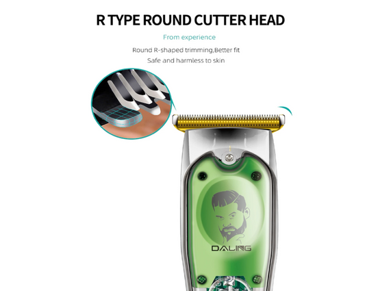 Daling DL-1579 Tondeuse à Cheveux Rechargeable Titane LED