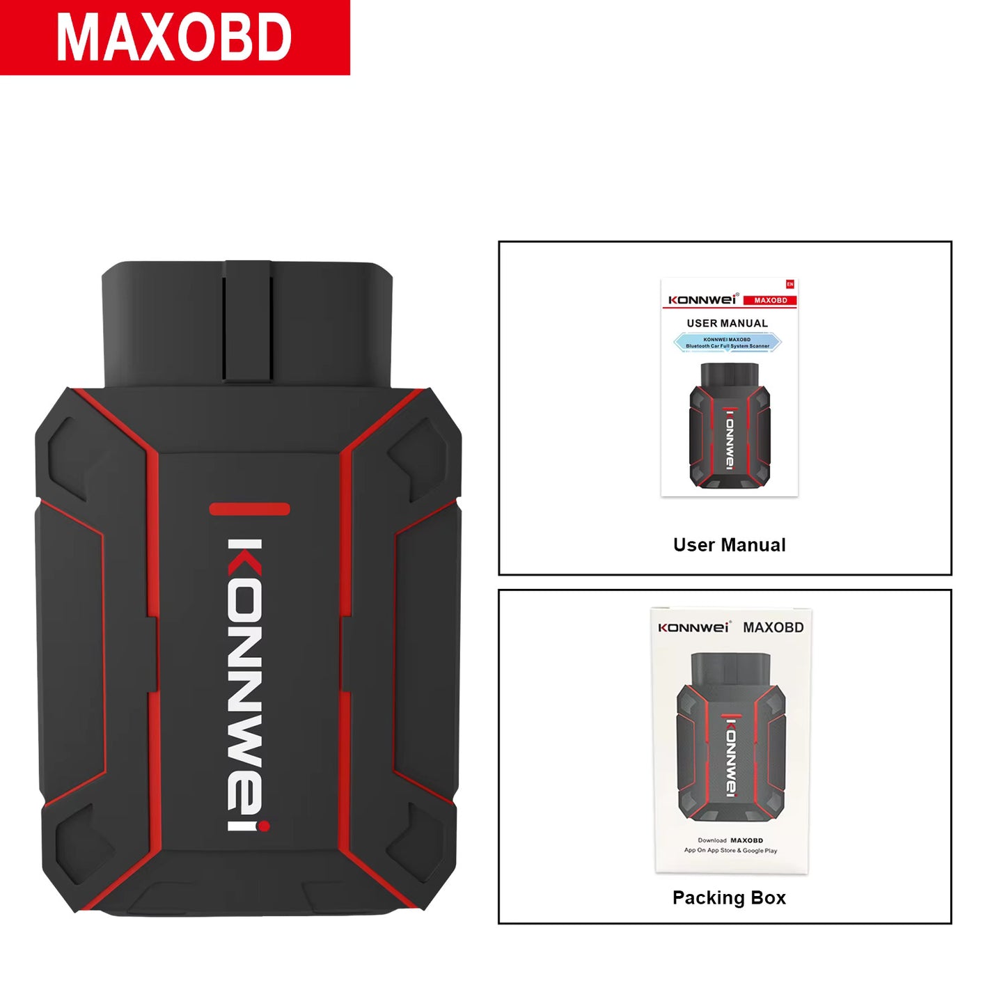KONNWEI MAXOBD Bluetooth 5.2 OBDII voiture système complet Diagnostic