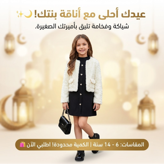 ENSEMEBLE FILLE 3 PIECES ROBE PULL ET VESTE