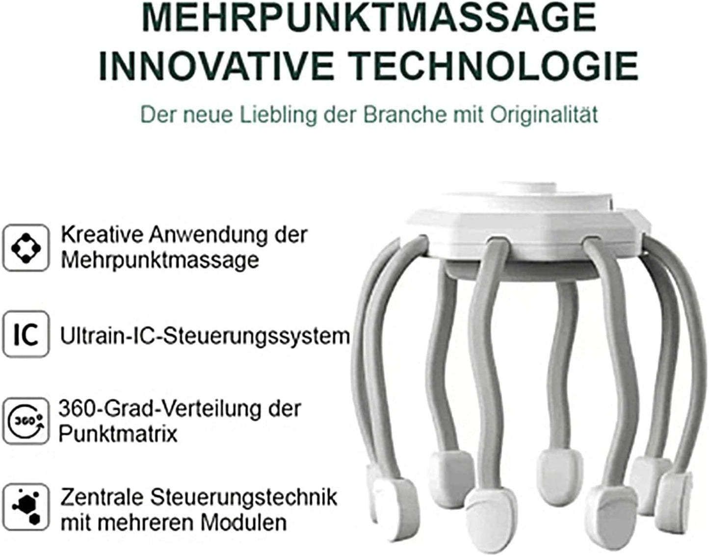 Masseur électrique pour cuir chevelu