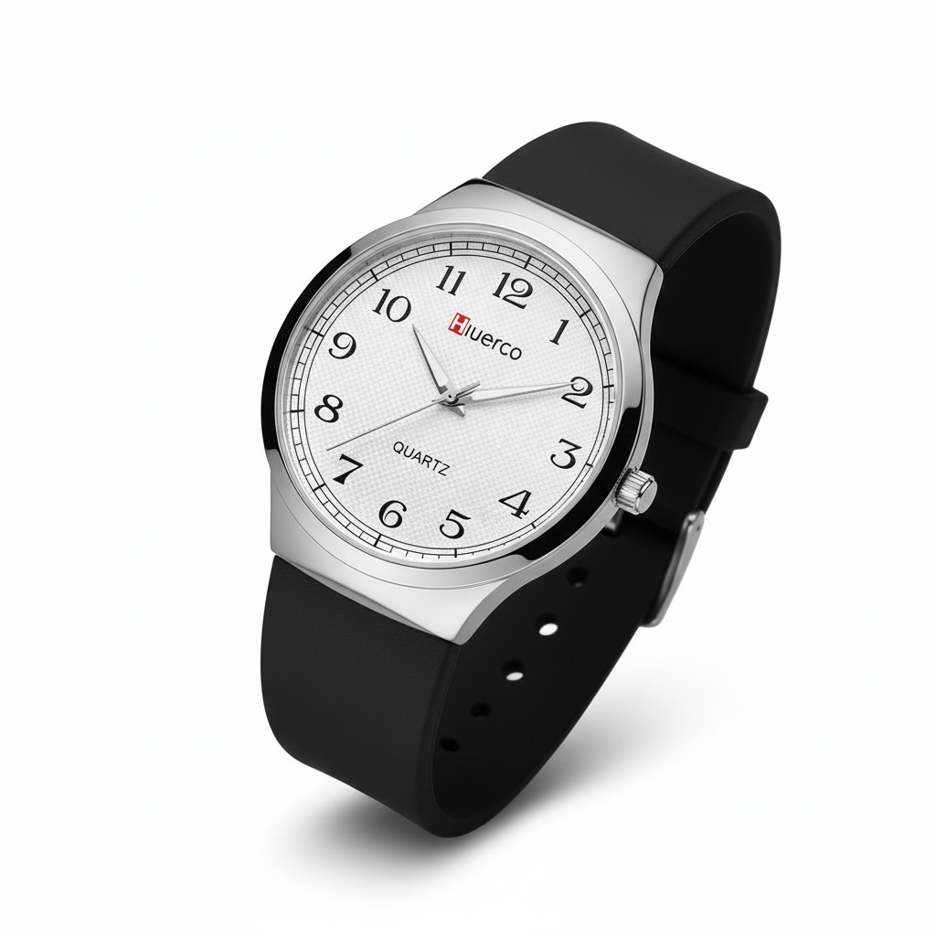 Montre homme chiffre date silicone